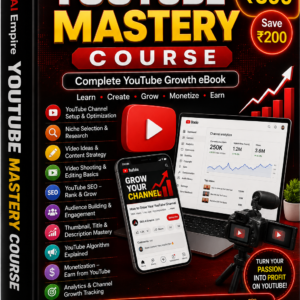 🚀 YouTube Mastery Course – Learn • Create • Grow • Monetize