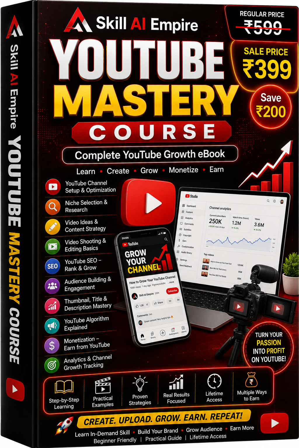 🚀 YouTube Mastery Course – Learn • Create • Grow • Monetize