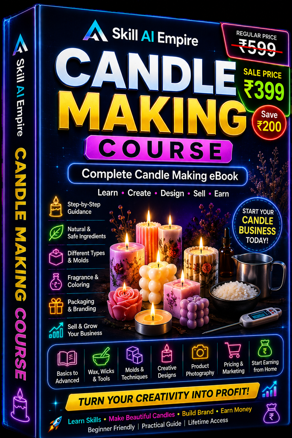 🕯️ Candle Making Course – Learn • Create • Design • Sell